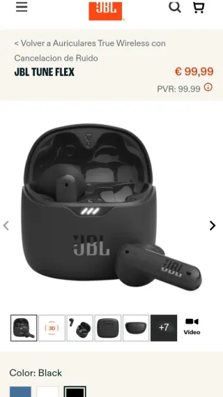 Auriculares JBL Tune Flex Negros