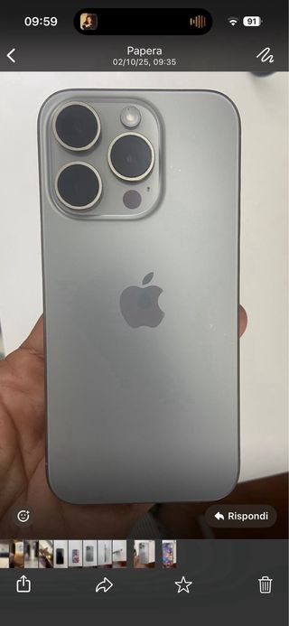iPhone 15 Pro 256GB Titanio Naturale