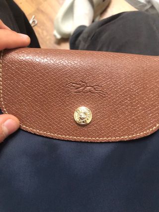 Bolso Longchamp Grande Azul y Marrón