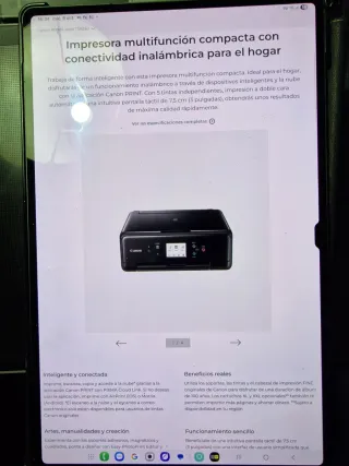 Impresora Canon Pixma TS6250 Negra + 40 cartuchos 
