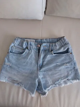 Pantalón corto vaquero niña Zara 13-14 años