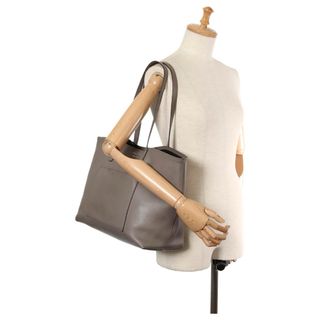 Bolso Tote Prada Gris Piel