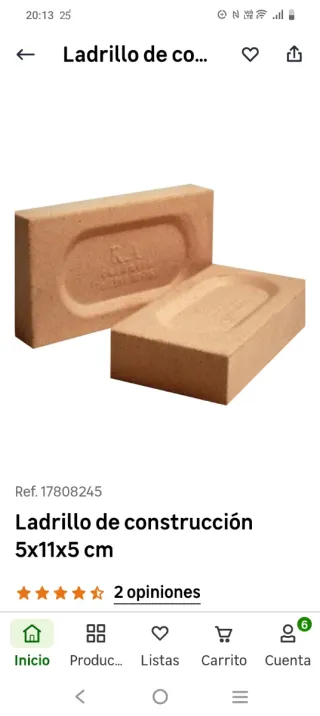 Ladrillo macizo construcción 5x11x5 cm