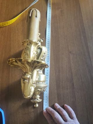 Lampadario ottone stile candela