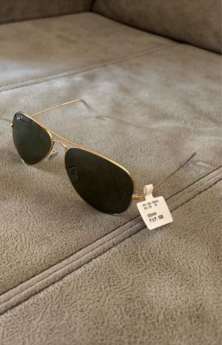 Gafas Ray-Ban Aviador Polarizadas Doradas