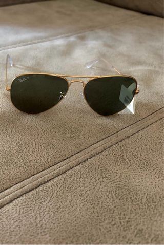 Gafas Ray-Ban Aviador Polarizadas Doradas