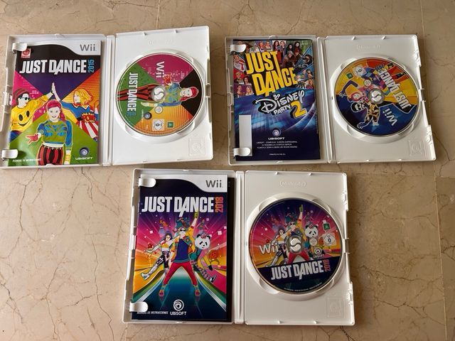 Juegos Wii Just Dance 2015, 2016 y 2018