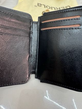 Portafogli donna nero similpelle
