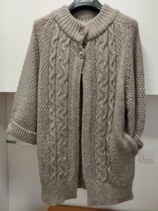Chaqueta Lana Massimo Dutti Beige