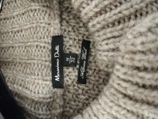 Chaqueta Lana Massimo Dutti Beige