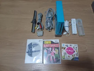 Consola Nintendo Wii Azul + Juegos