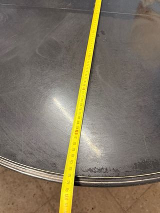 Mesa extensible redonda negra