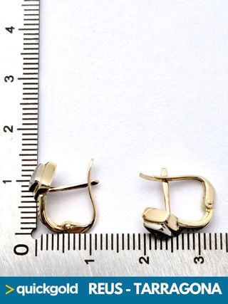 040-04-0265 PENDIENTES ORO 18K ROMBO 3.33GR.