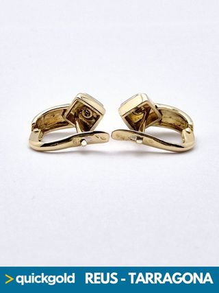 040-04-0265 PENDIENTES ORO 18K ROMBO 3.33GR.