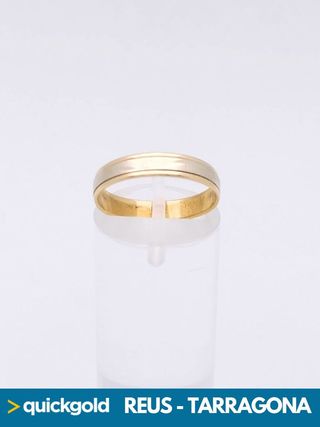 035-01-00485 ALIANZA ORO BICOLOR 18K LISAT14/54 