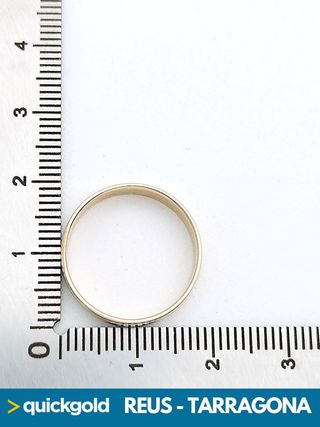 035-01-00485 ALIANZA ORO BICOLOR 18K LISAT14/54 