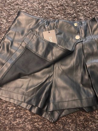 Falda pantalón efecto piel Drôle de Copine
