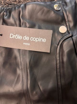 Falda pantalón efecto piel Drôle de Copine