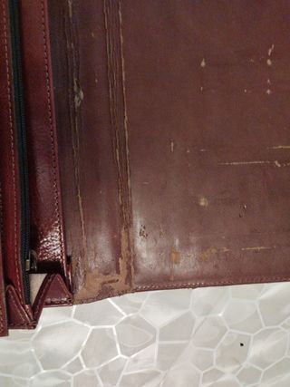 Maletín porta documentos cuero marrón