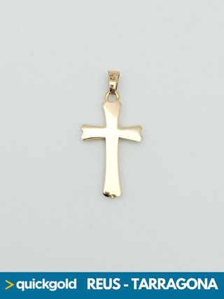035-03-00434 CRUZ DE ORO BICOLOR DE 18K 