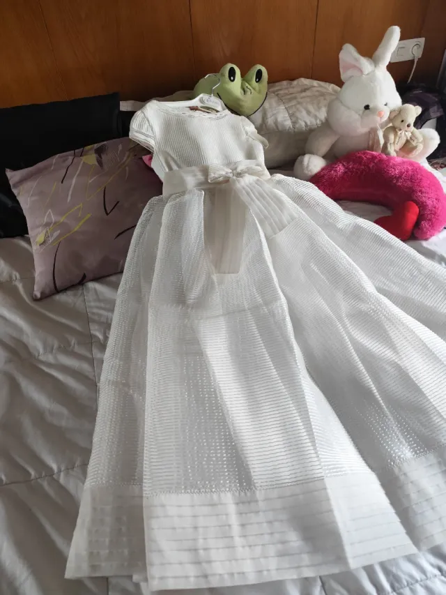 Vestido de Comunión Blanco Nuevo Talla 8
