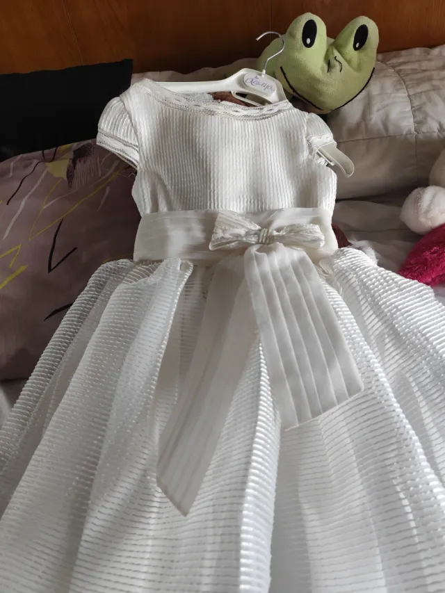 Vestido de Comunión Blanco Nuevo Talla 8