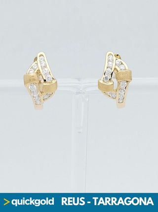035-04-00498 PENDIENTES ORO DE 18K NUDO