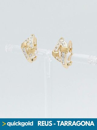 035-04-00498 PENDIENTES ORO DE 18K NUDO
