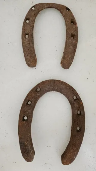 Lote 10 Herraduras Antiguas Caballo