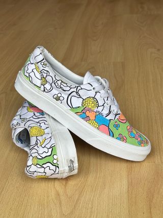 Zapatillas Vans 38, Era U-color floral true White 