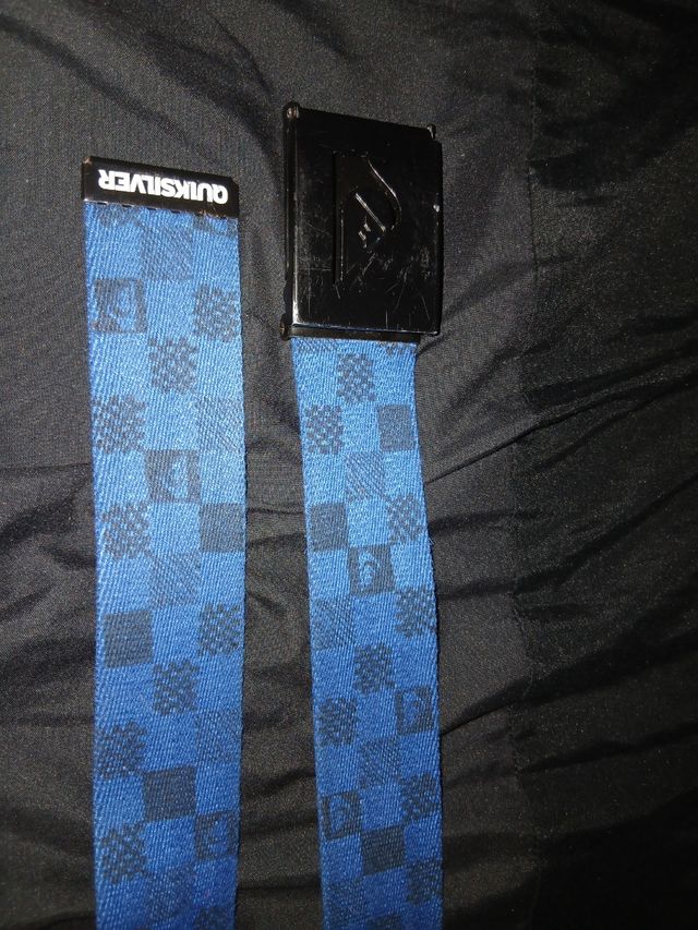 Cinturón Quiksilver Azul y Negro