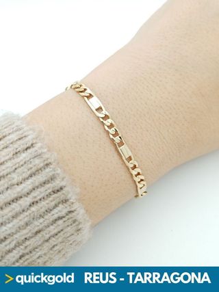 040-05-00301 PULSERA ORO 18K BARBADA 21.7CM
