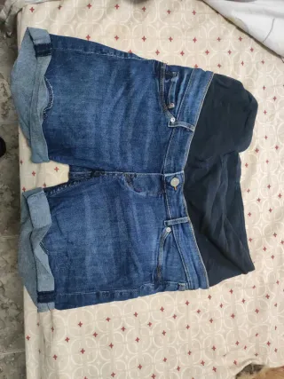 Shorts vaqueros premamá talla 40