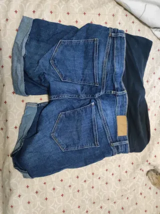 Shorts vaqueros premamá talla 40