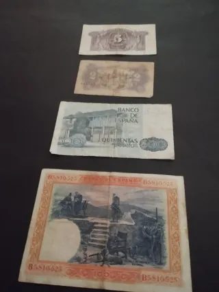 Billetes españoles antiguos