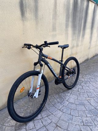 Bicicleta Rockrider ST120 Gris Naranja Talla M