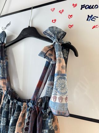 Abito lungo a fantasia vintage style