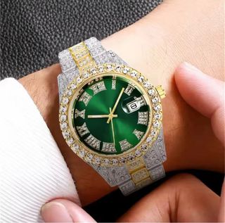 Reloj de lujo hombre con diamantes y esfera