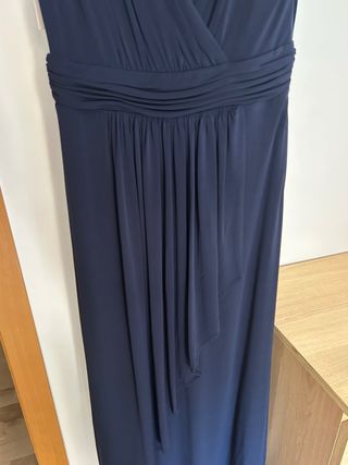 Vestido largo Woman Fiesta azul talla única