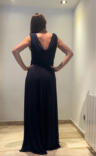 Vestido largo Woman Fiesta azul talla única