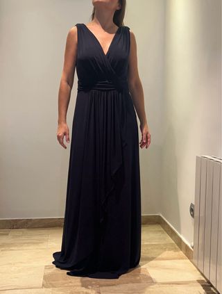 Vestido largo Woman Fiesta azul talla única