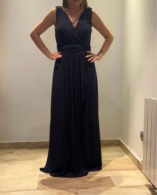 Vestido largo Woman Fiesta azul talla única