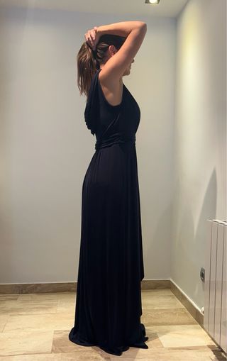 Vestido largo Woman Fiesta azul talla única