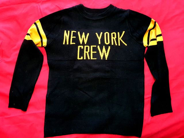 Maglione Alcott nero e giallo slim-fit, Taglia M