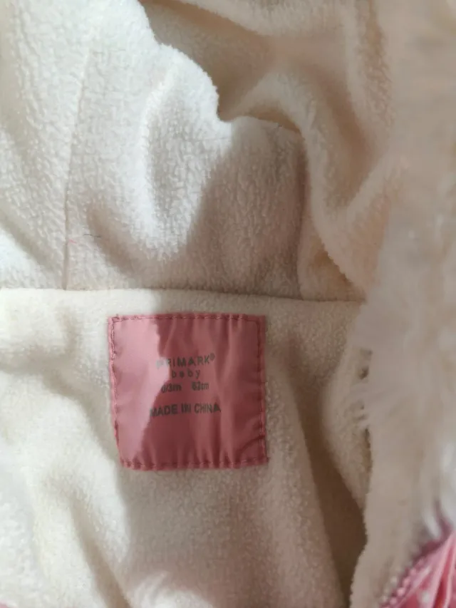 Buzo bebé niña rosa lunares