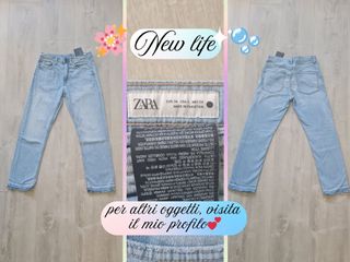 Pantaloni Zara Azzurri Taglia 34