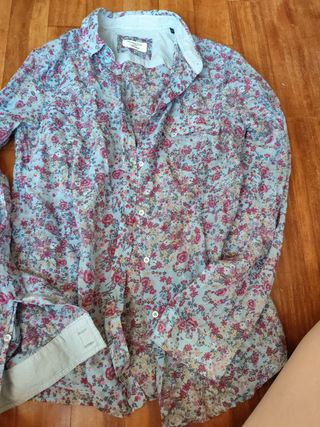 Blusa Massimo Dutti floral mujer