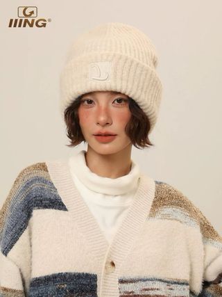 Gorro invierno lana IIING beige