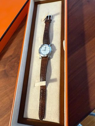 Reloj Hermes Mujer Marrón/Plata