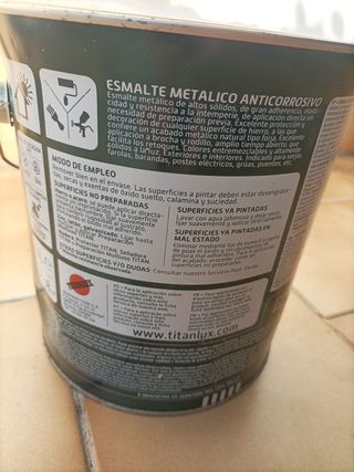 Pintura Oxiron Forja Titan Antiox.